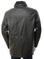 MEN'S BLACK LEATHER JACKET: ERFUT