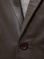 MENS LEATHER BLAZER IN BROWN: ALPHINGTON